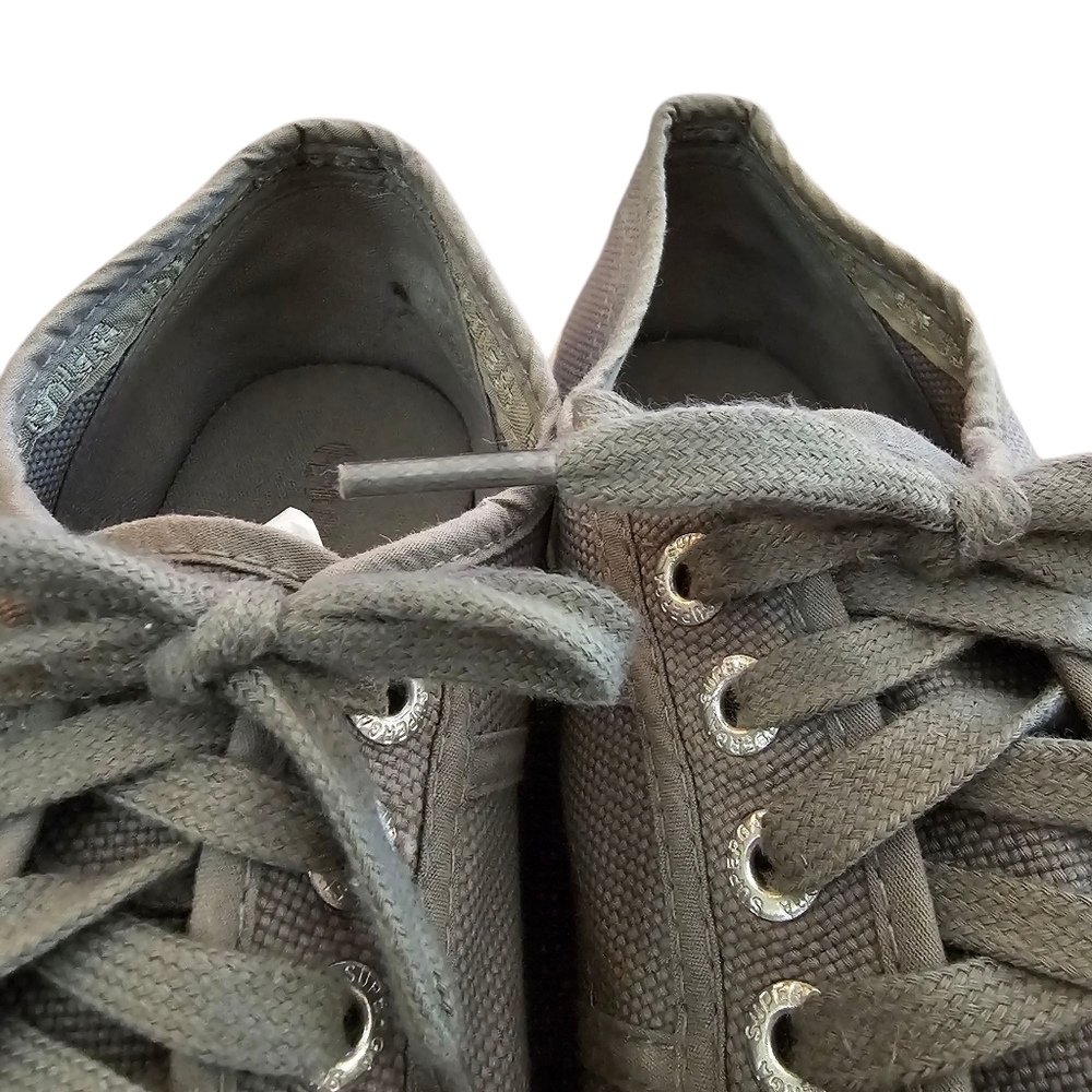 Superga Cotu Gray Cotton Canvas Sneaker - Picture 6 of 10